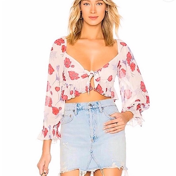 Endless Rose Tops - Endless Rose tie crop top